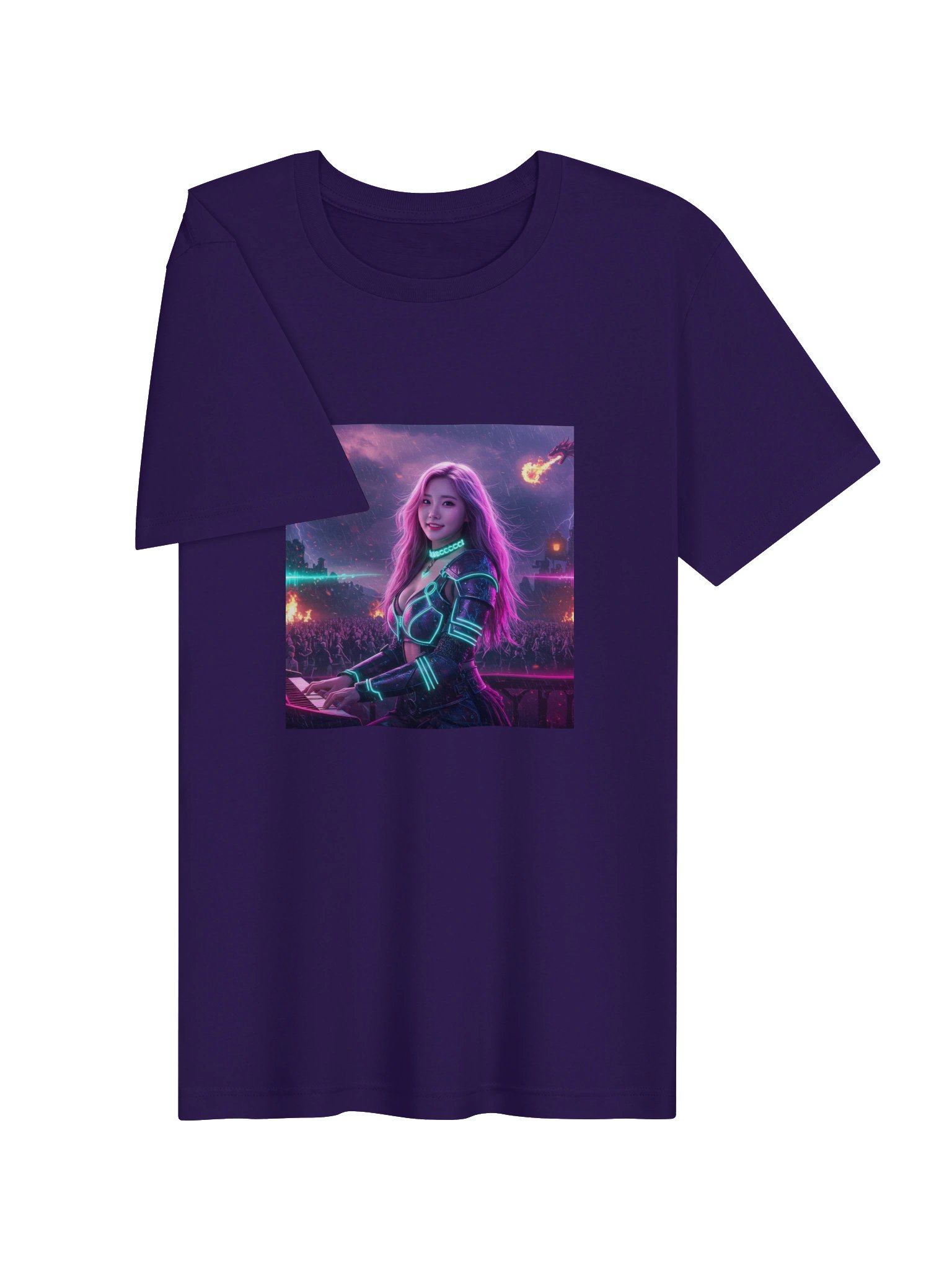 Deltasona Unisex Supersoft Cotton T-Shirt - Purple product image (3)