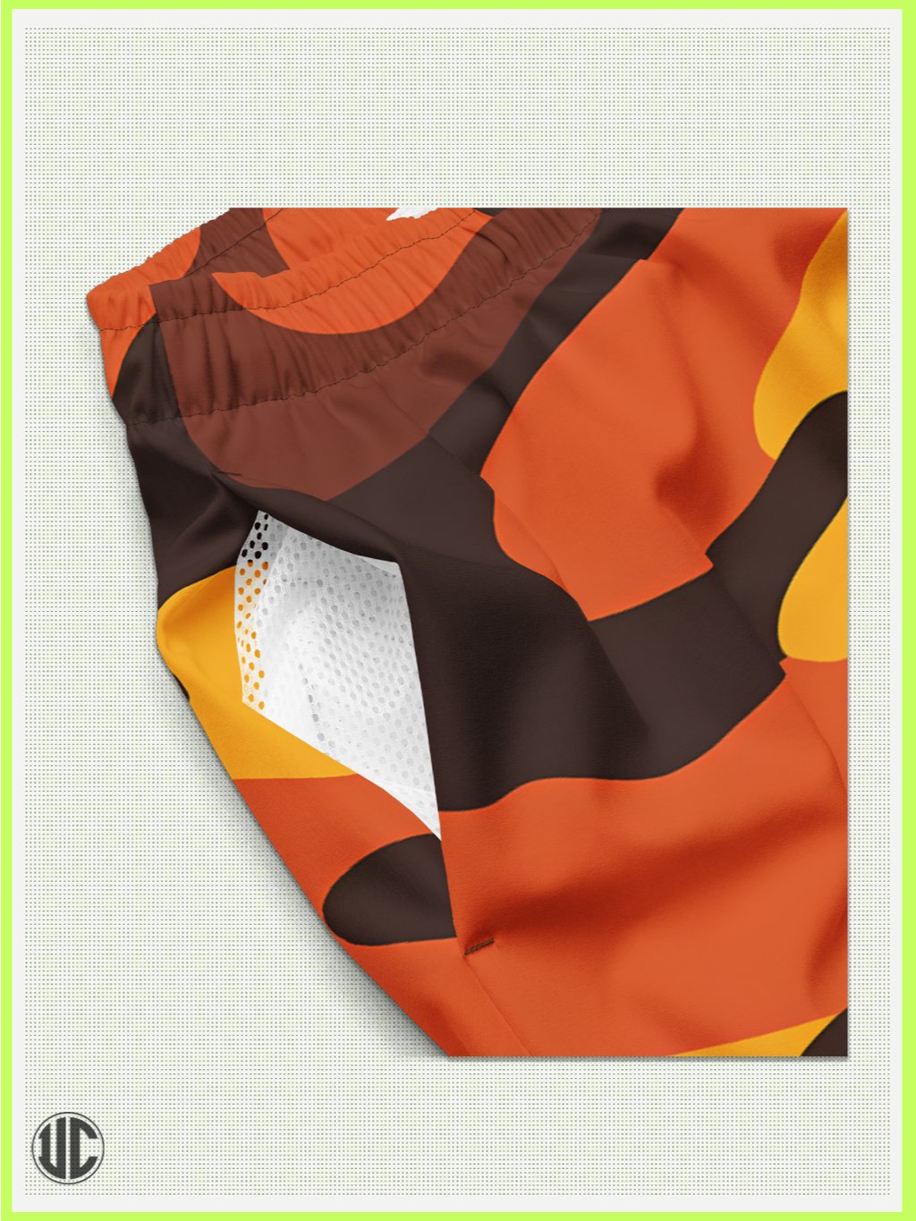 Savage Sunset Orange Camo – Men’s Swim Trunks product image (2)