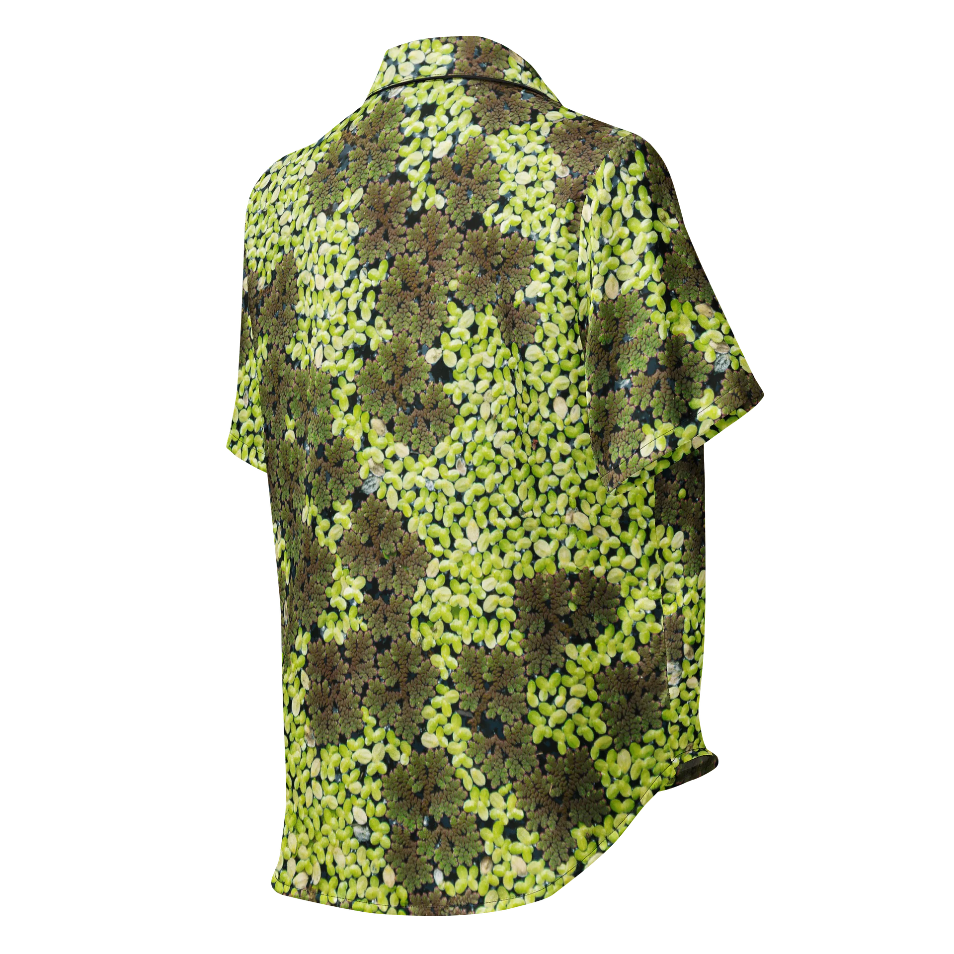 Verdant Life Light Women's All-Over Print Emerald Botanical Short Sleeve Pajama Top product image (2)