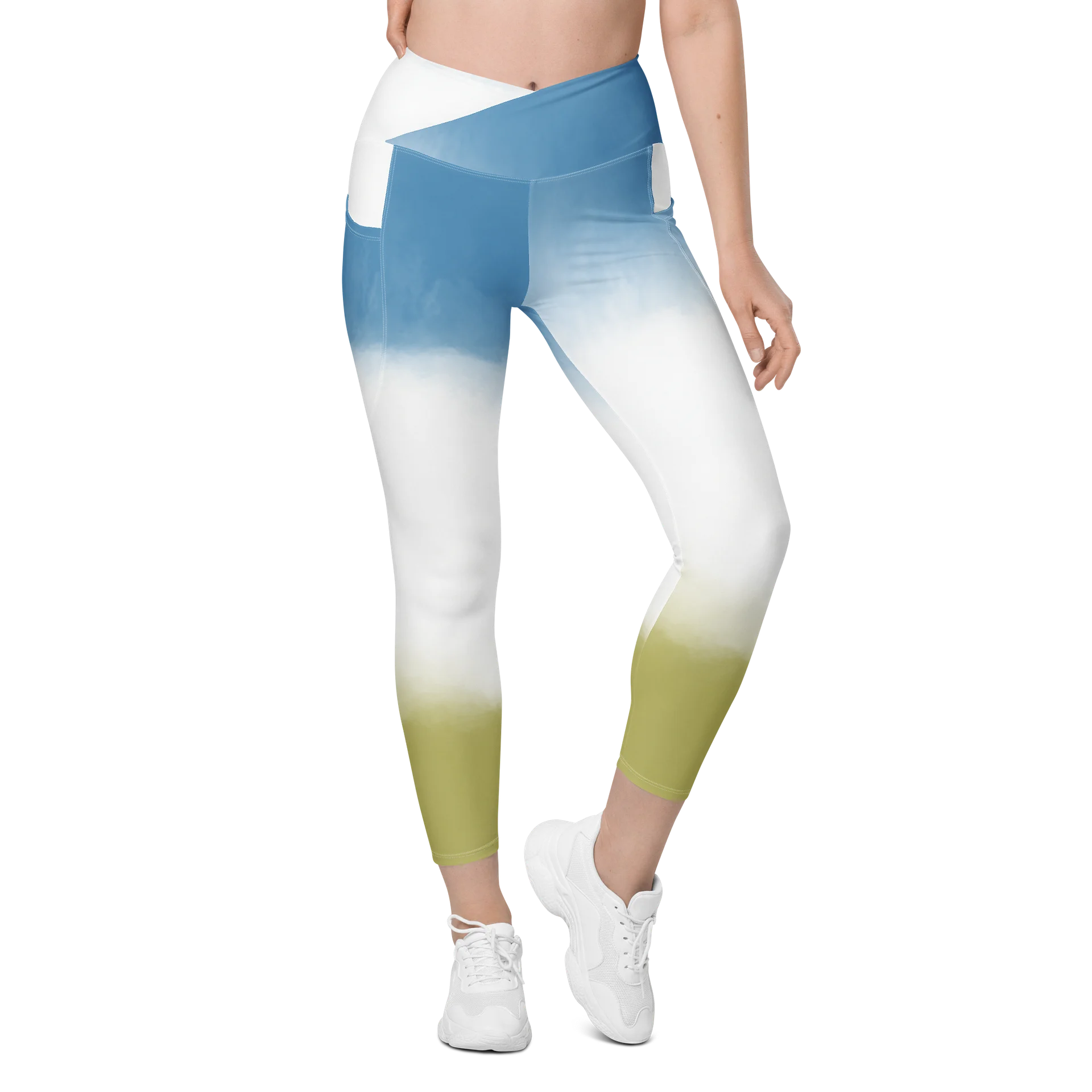 Light Blue green Leggings with Pockets product image (2)