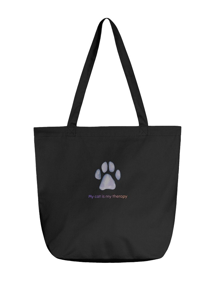 ''My cat is my therapy'' tote bag product image (1)