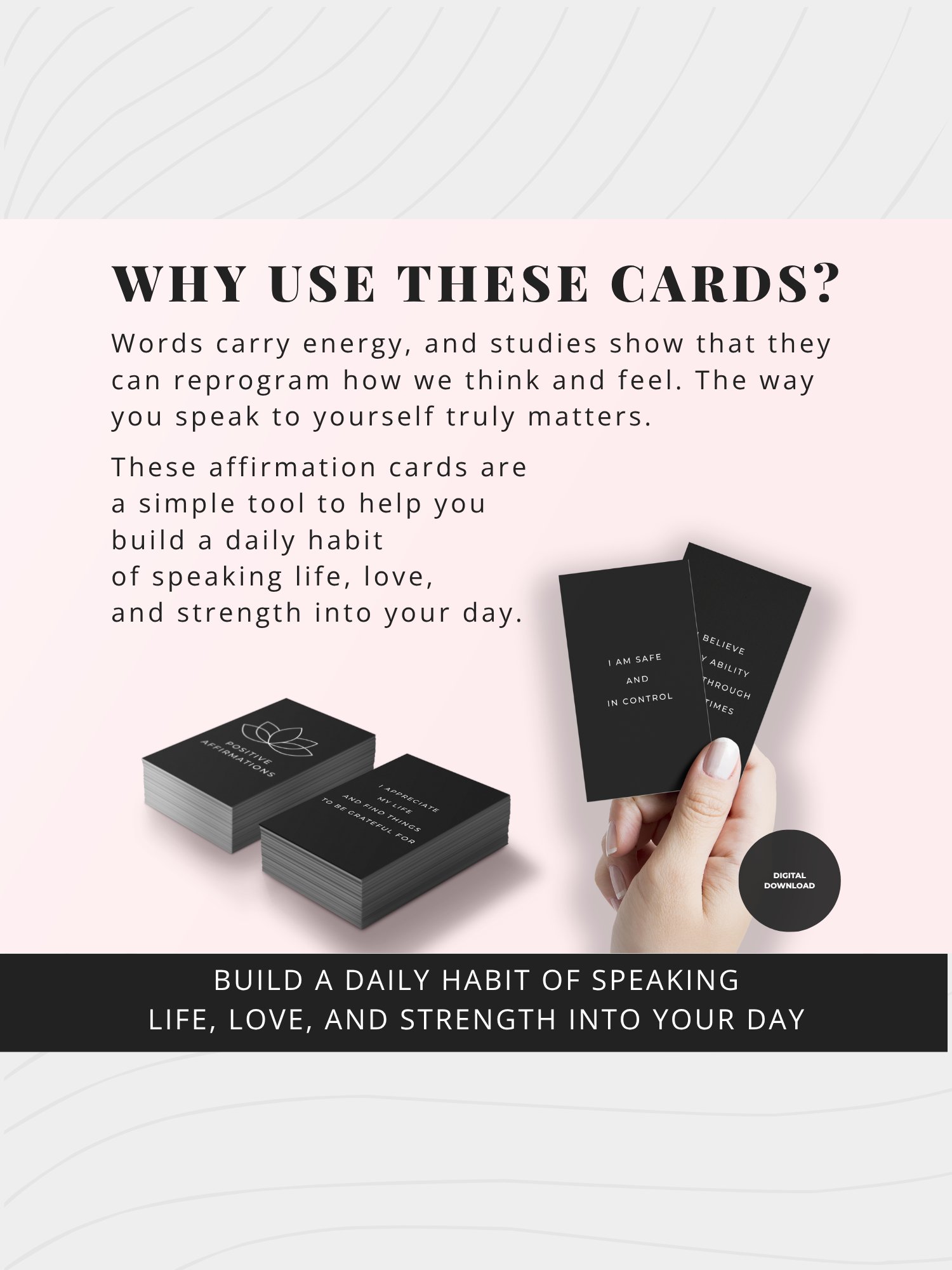 111 Affirmation Cards for Positivity Printable Digital Download product image (3)