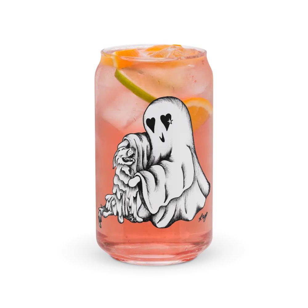 Ghost Dog and Ghost, Can-Shaped Glass product image (3)