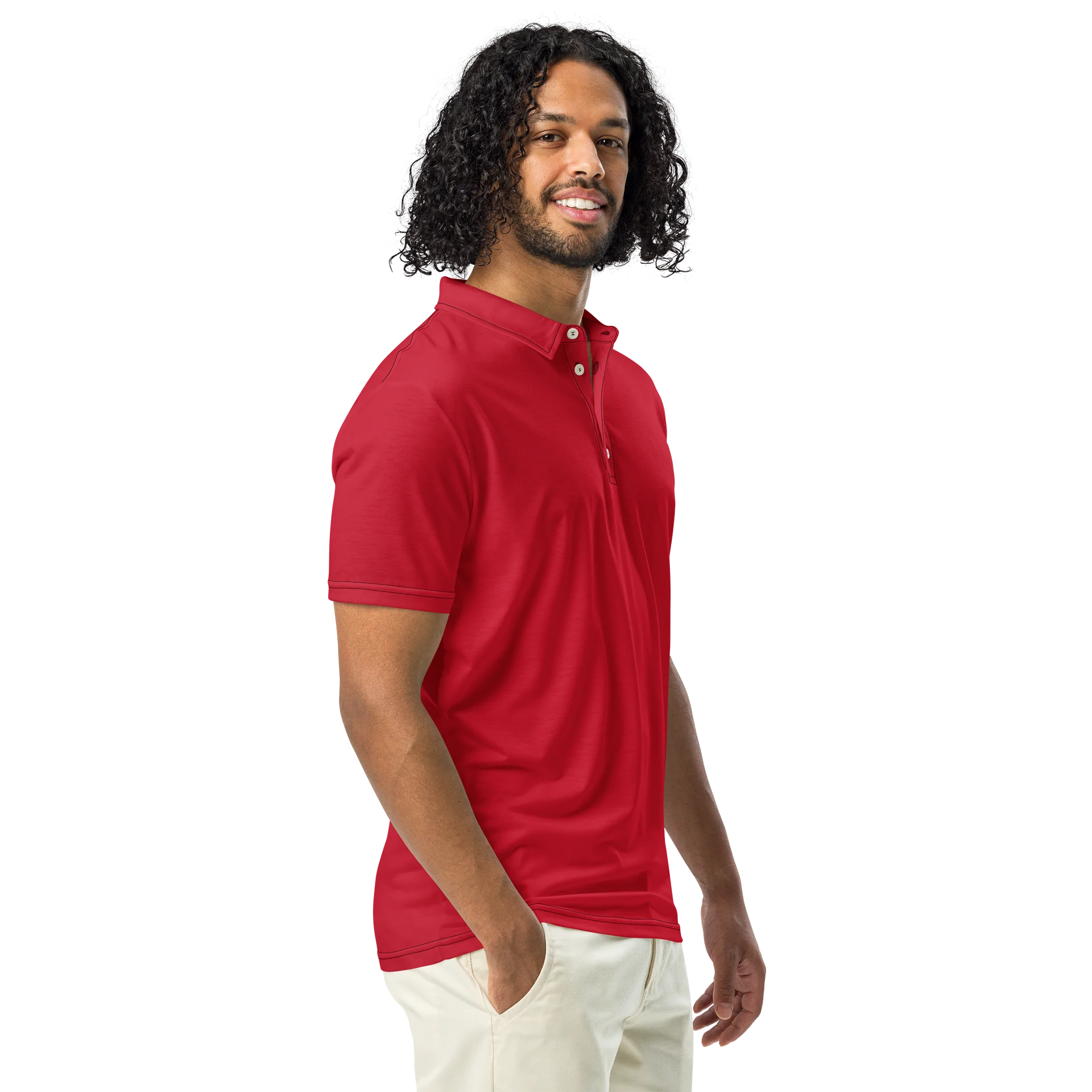 F&F Slim Fit Polo Shirt (RED) product image (1)