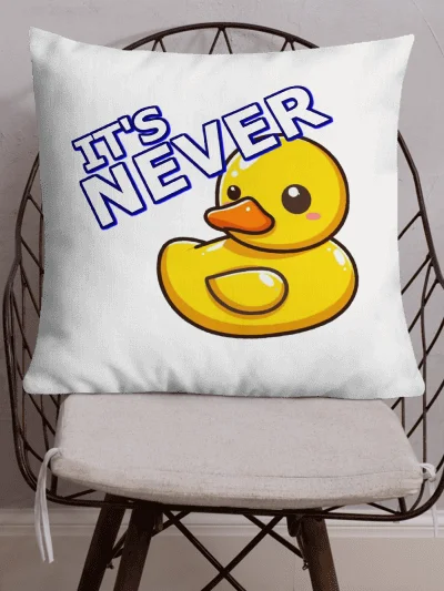 18" Never Duck Pillow product image (1)