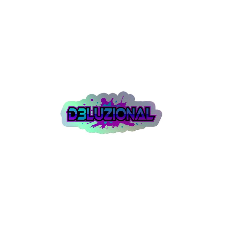 DJ D3LUZIONAL #2 HOLOGRAPHIC STICKER product image (1)