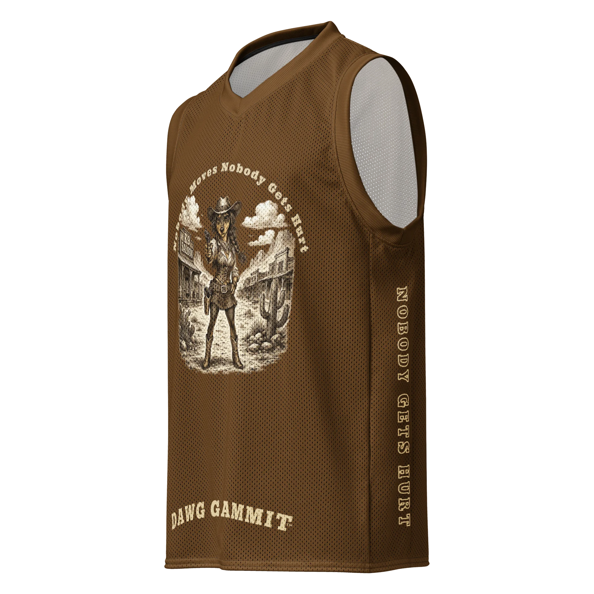 DAWG GAMMIT™ Female Doberman Brown Mesh Tank product image (6)