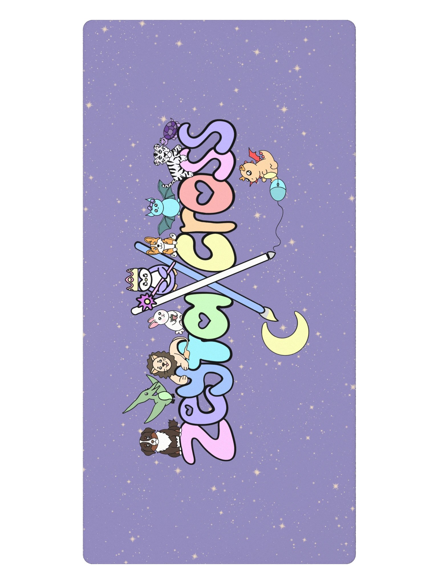 Logo with Friends and Sparkles Gaming Mouse Pad product image (2)