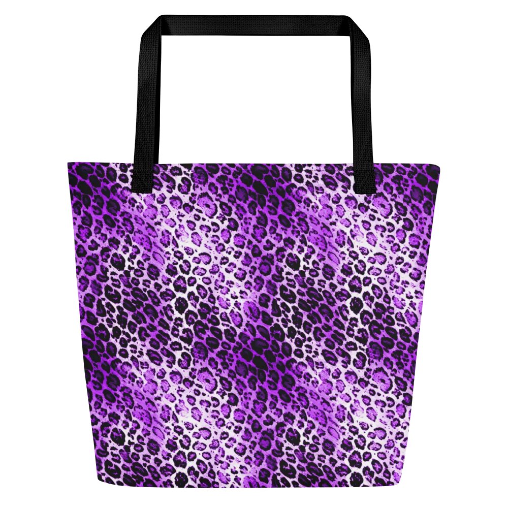 Purple Leopard Pattern Tote Bag product image (3)