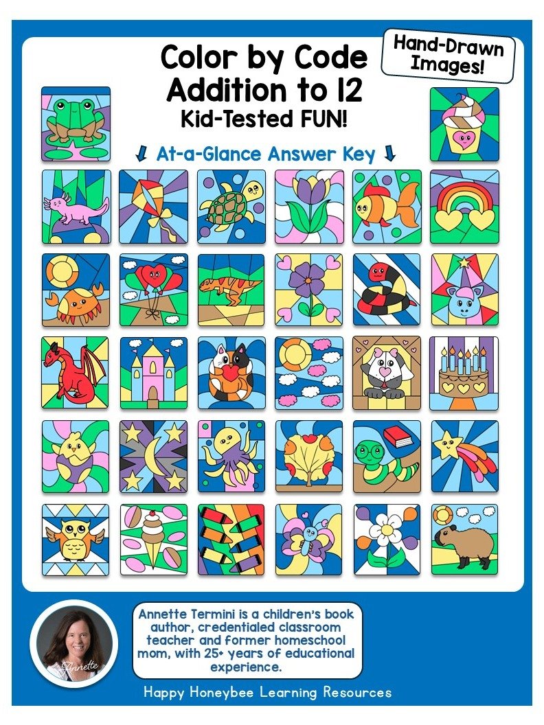 Color by Code Addition Workbook (Instant Download) product image (2)