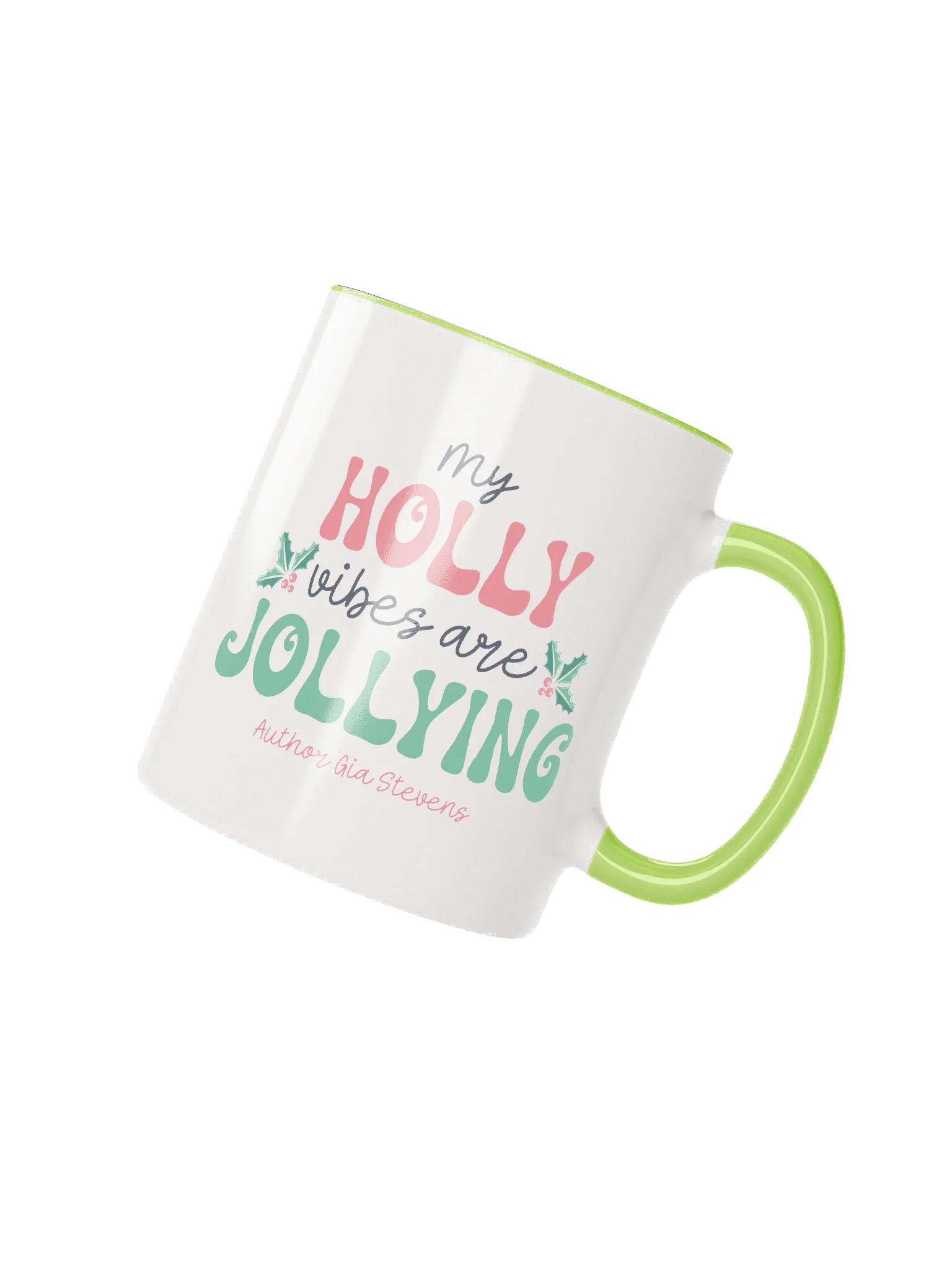 Holly Jolly Vibes Festive Ceramic Mug product image (3)