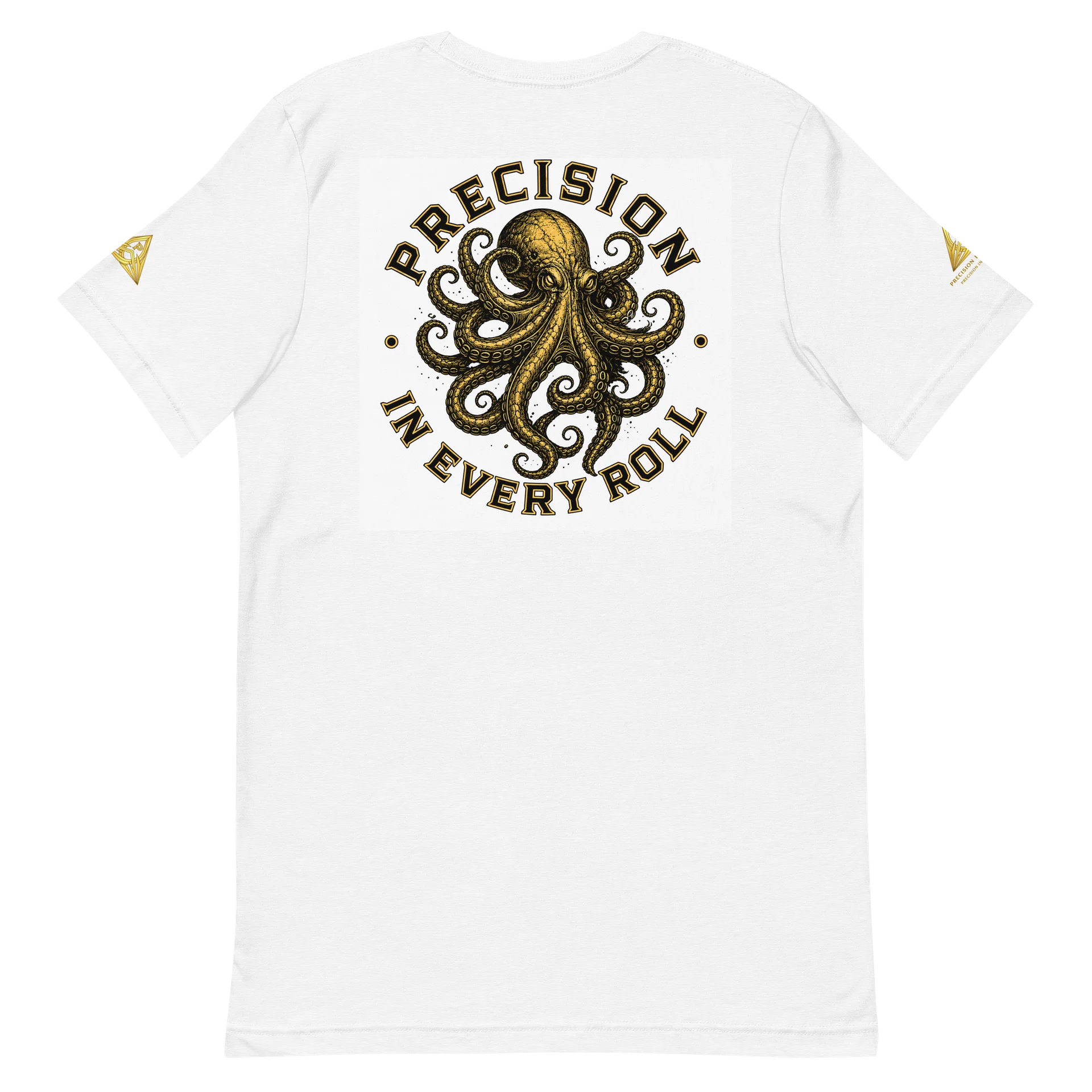 Precision Bjj “Precision in Every Roll” White T-Shirt product image (3)