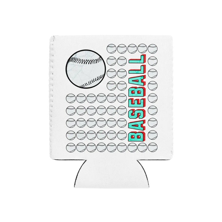 US Flag Baseball Fever Can Cooler product image (1)