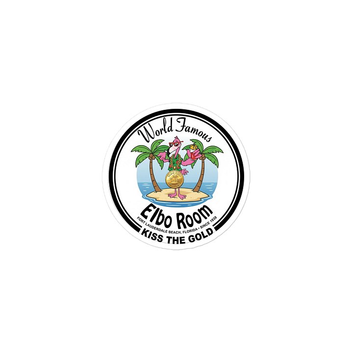 Title: Elbo Room "Kiss The Gold" Victory Sticker product image (2)