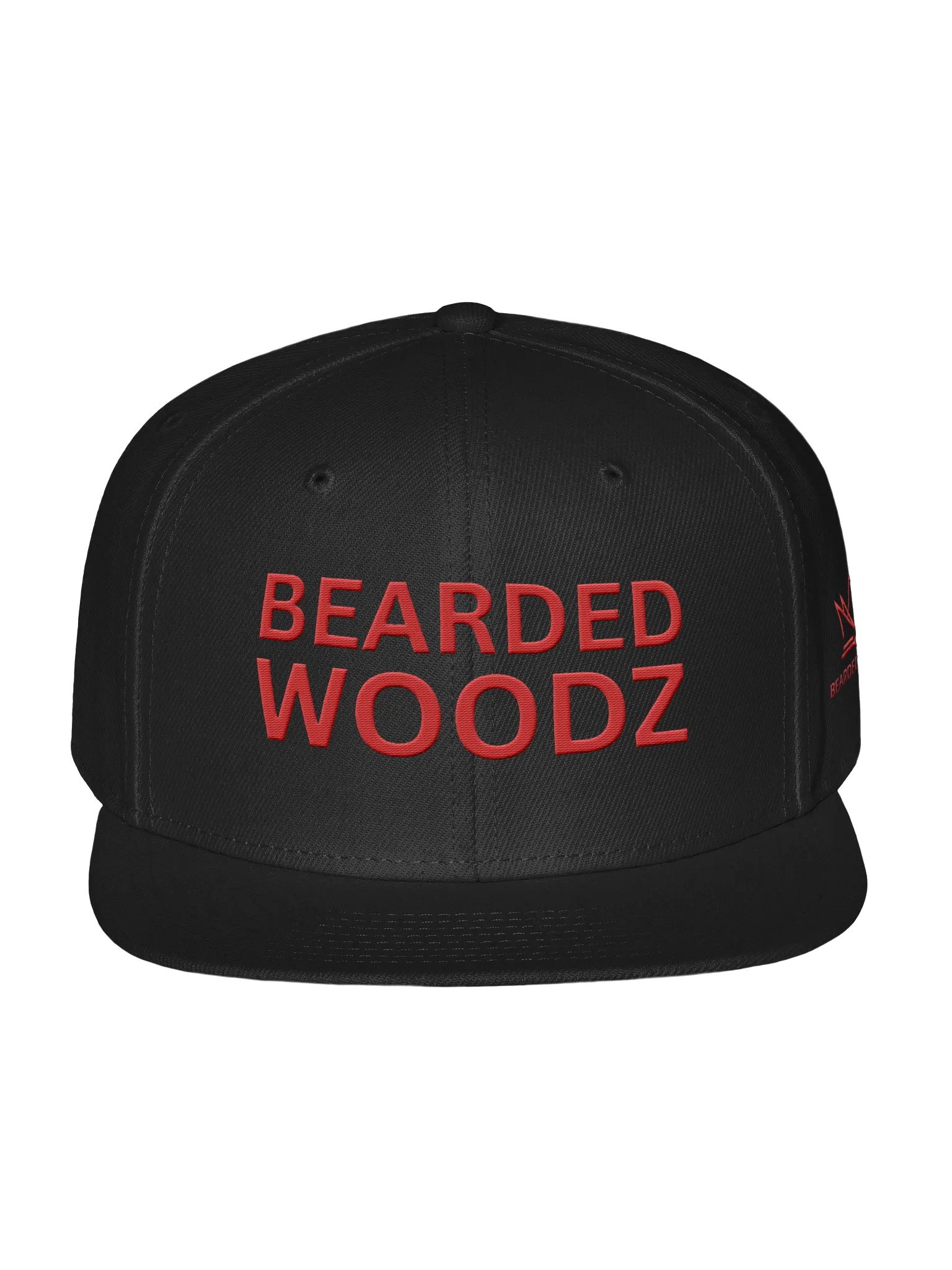 Bearded Woodz Snapback (Red Embroidery) product image (1)