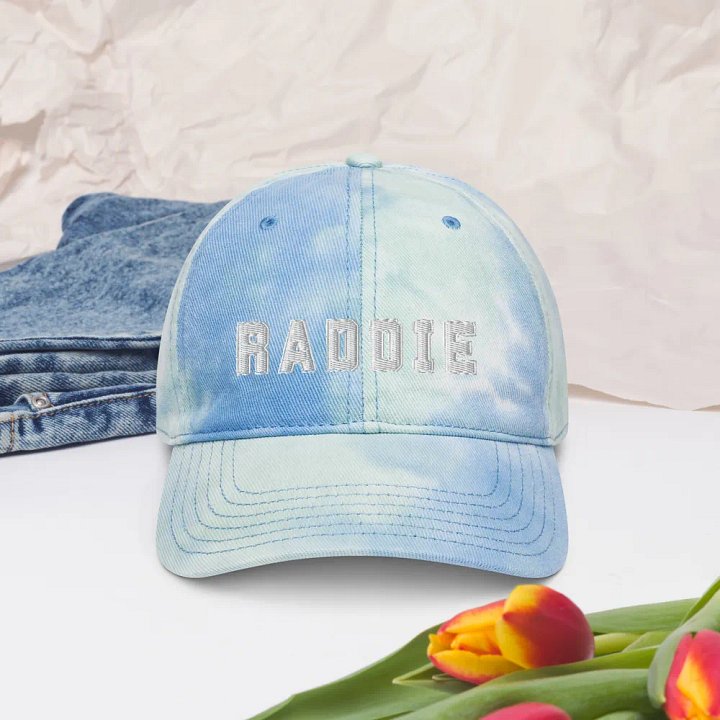 "SKY" Groovy Vibes Tie-Dye Dad Hat - RADDIE product image (1)