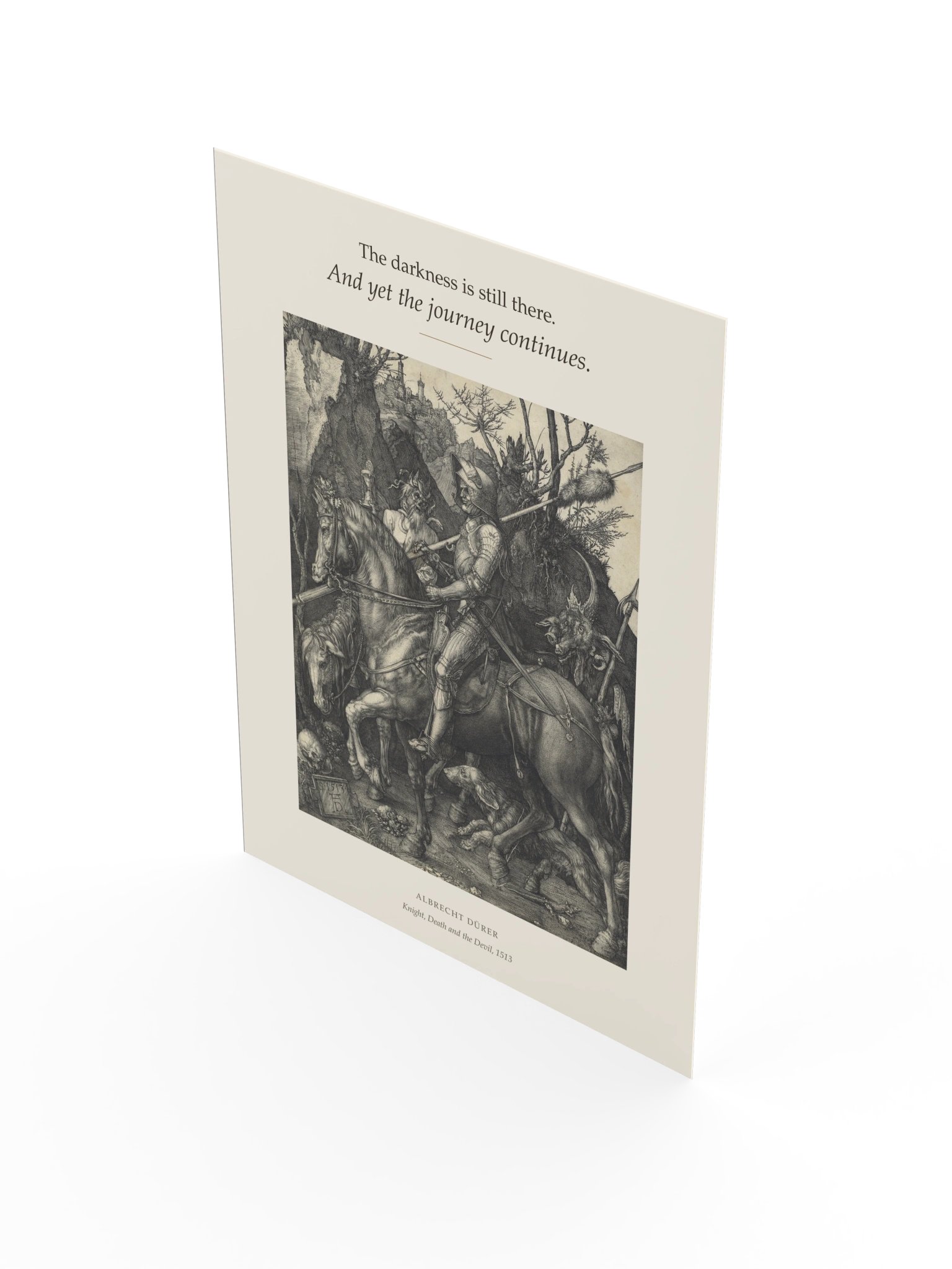 Albrecht Dürer – Knight, Death and the Devil | The Journey Continues Poster product image (4)