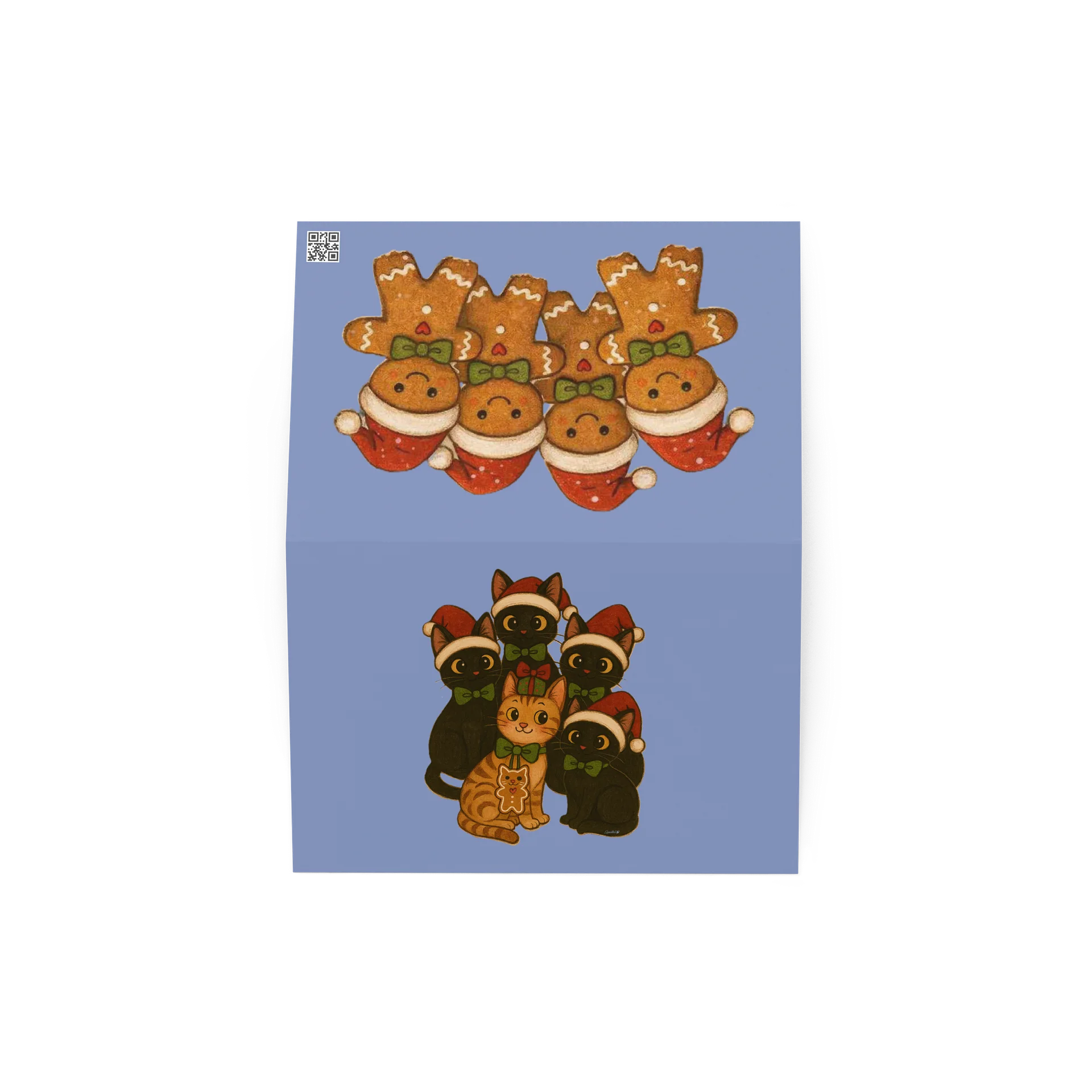 Cat brigade winter Greeting Card product image (2)