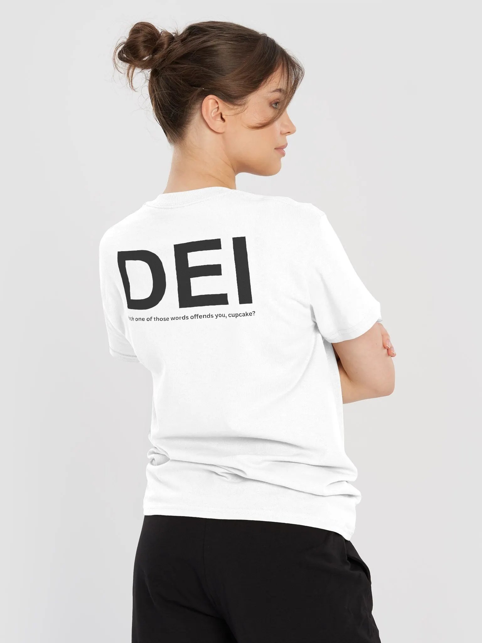DEI tee white product image (3)