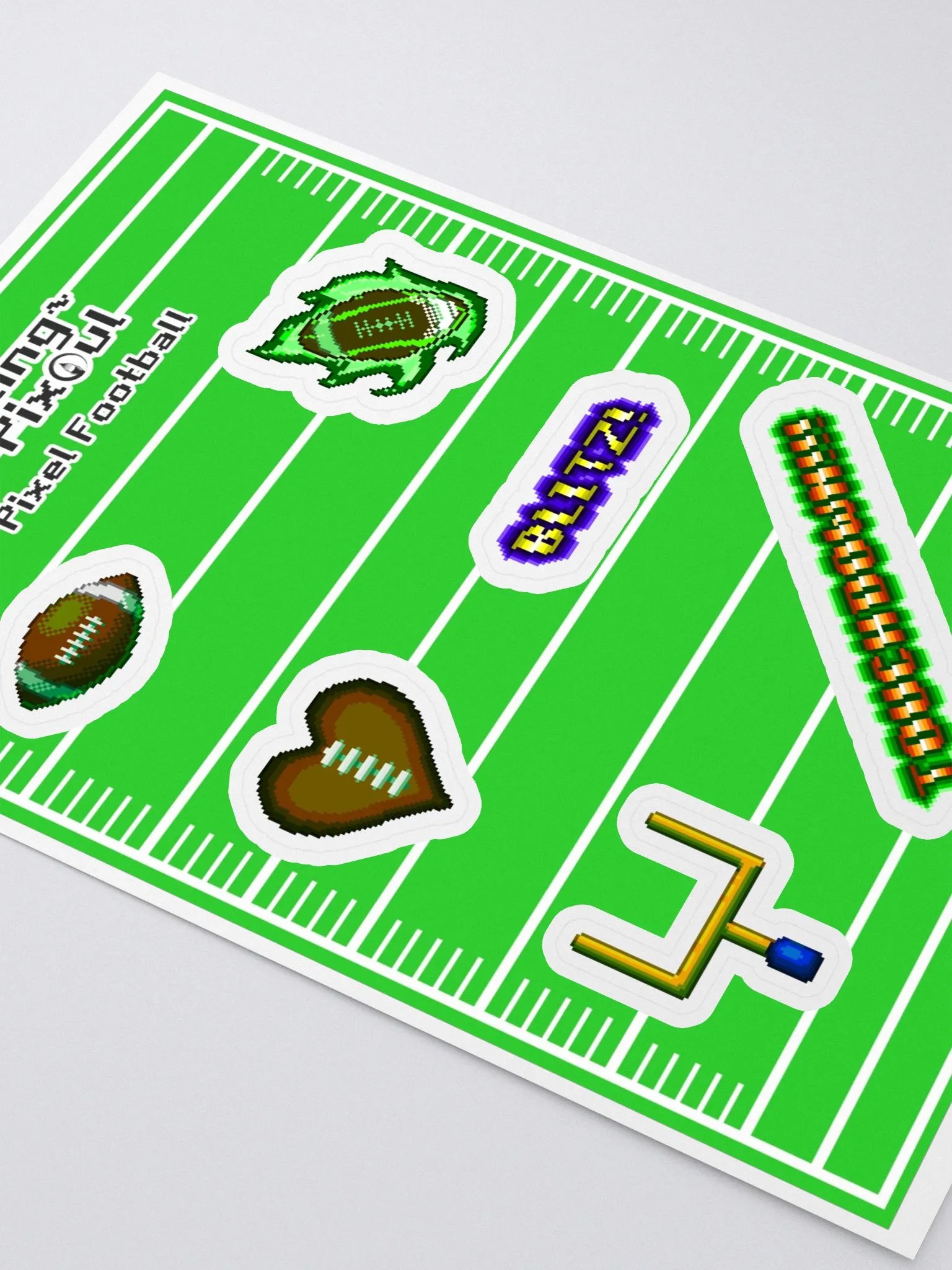 Pixel Football Sticker Sheet product image (2)
