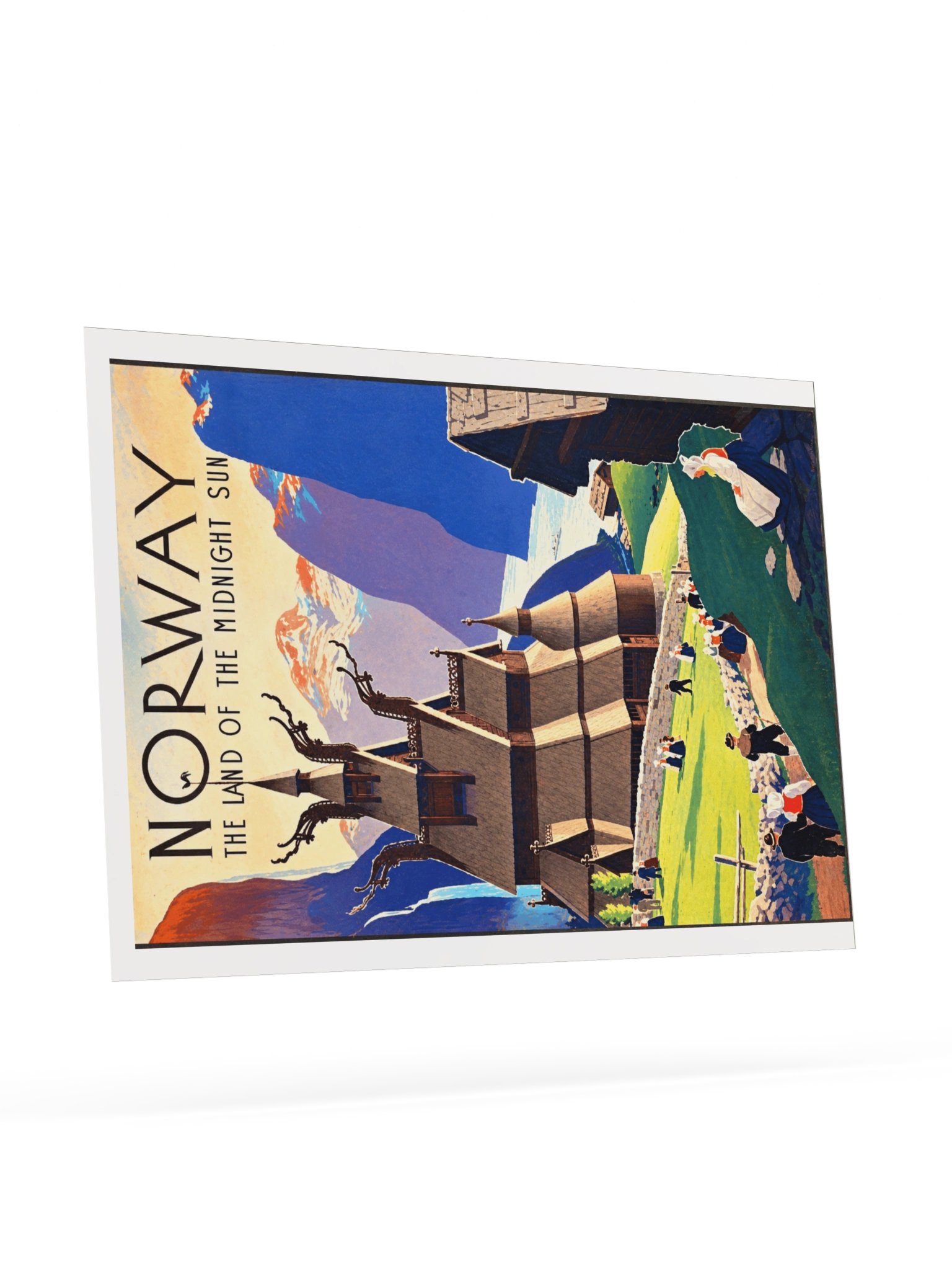 Norway Midnight Sun Vintage Travel Poster product image (57)