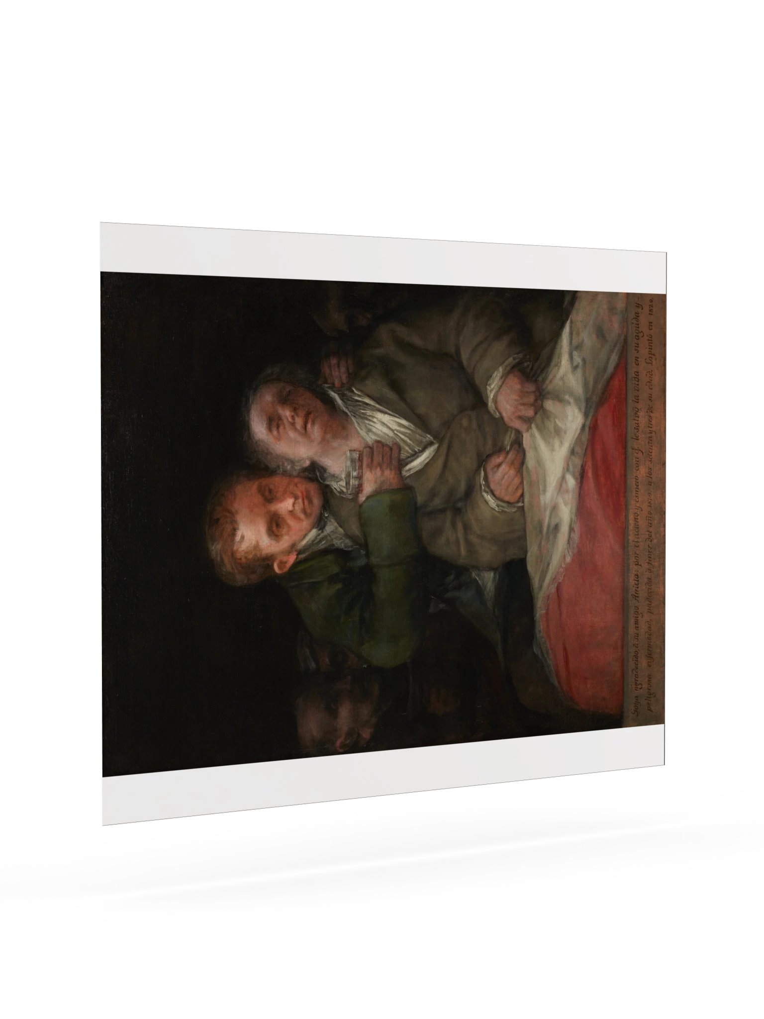 Goya, Self-Portrait with Dr. Arrieta (1820) Fine Art Print product image (35)