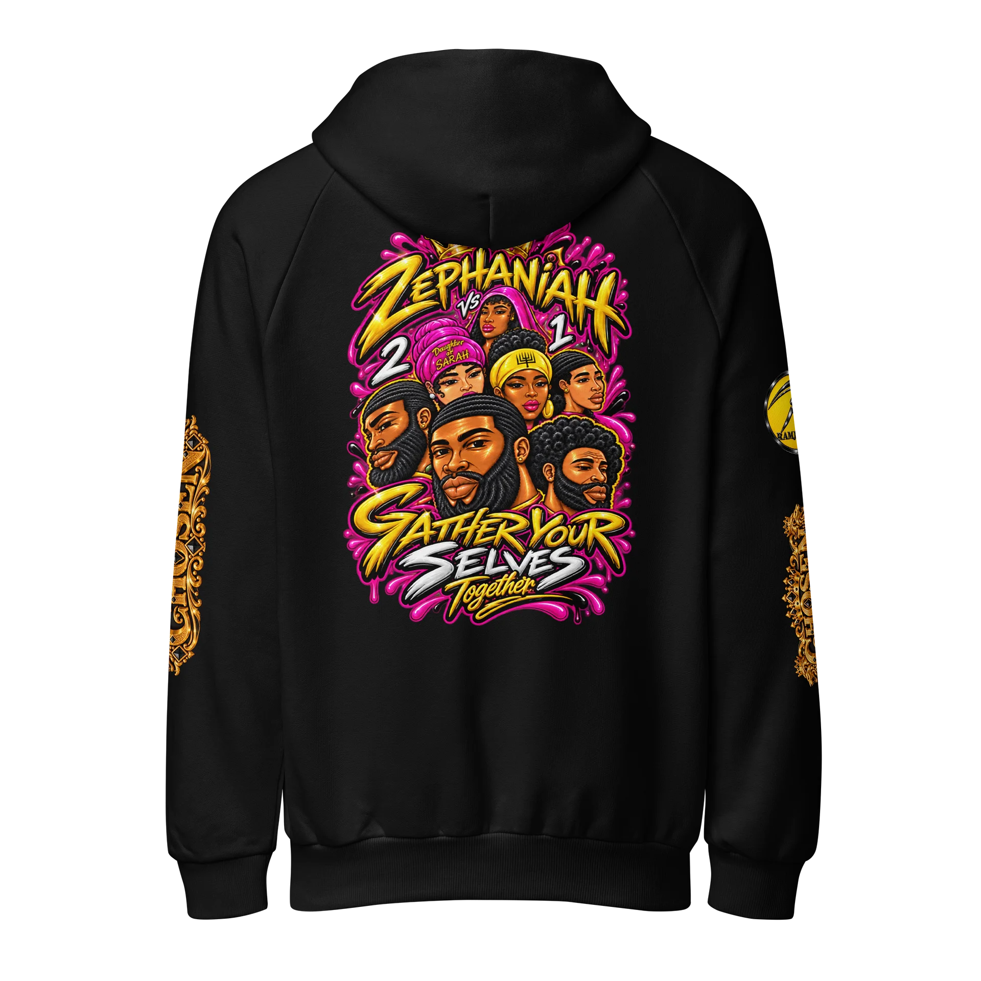 Zephaniah 2 Gather Your Selves Hoodie Pink product image (4)