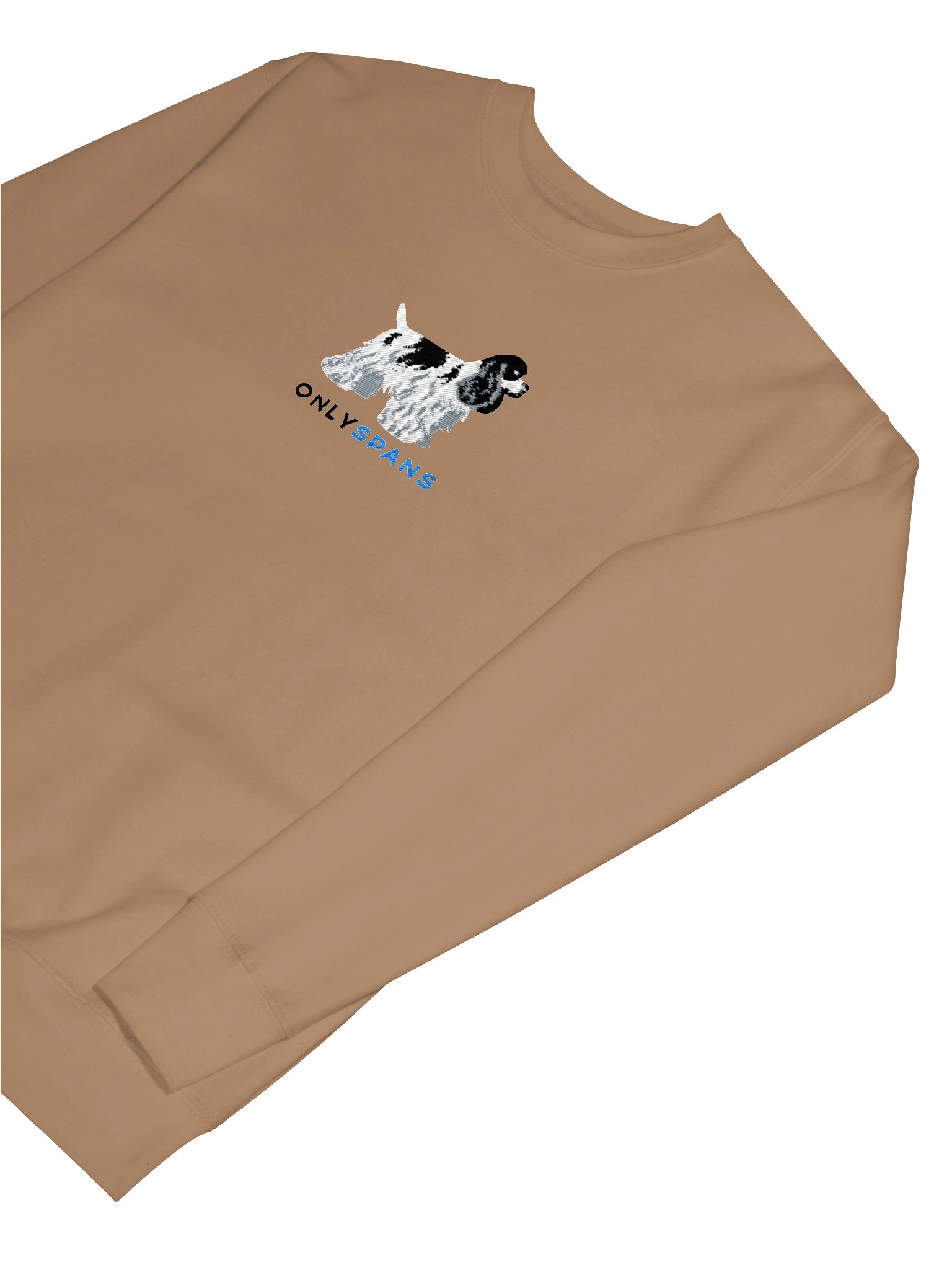 Only Spans Sweatshirt (Embroidered) of an American Cocker Spaniel(Parti Black & White) product image (41)