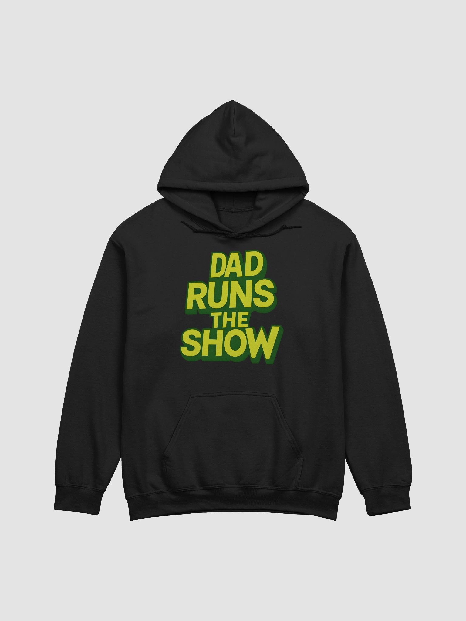 Dad Runs the Show Vintage Hoodie – Funny Graphic Sweatshirt for Men product image (1)
