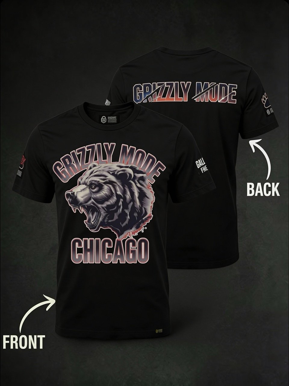 Grizzly Mode™ T-Shirt | Chicago | Football | Home Locker product image (2)