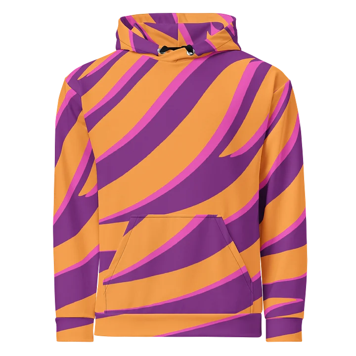 Tiger Print Graphic Hoodie – Orange Purple product image (1)