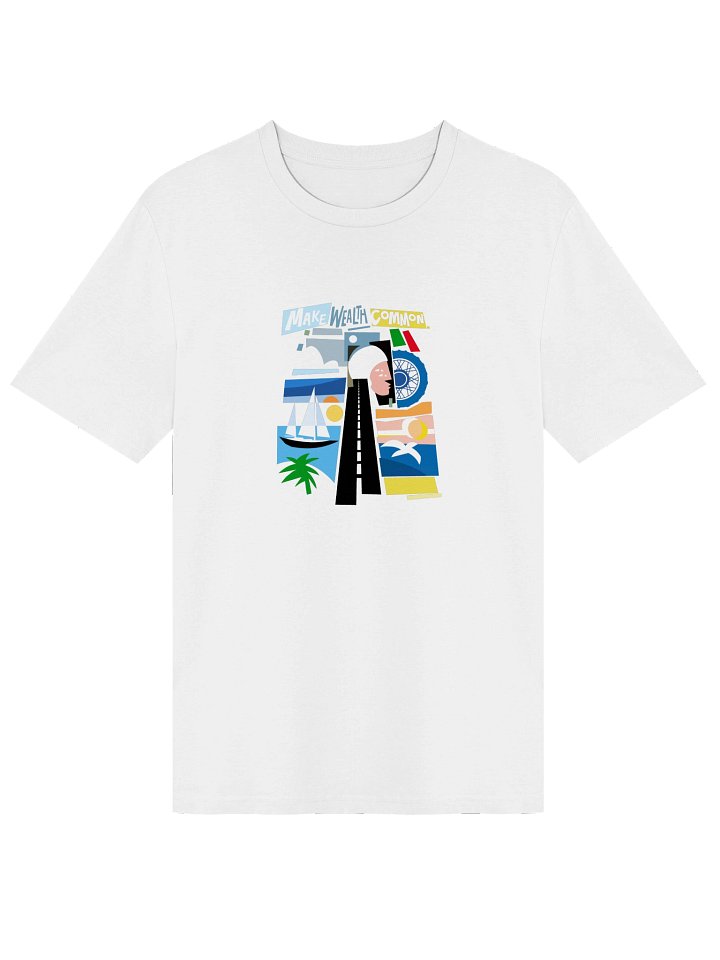 WHITE: Unisex Organic Ribbed Neck T-Shirt product image (1)