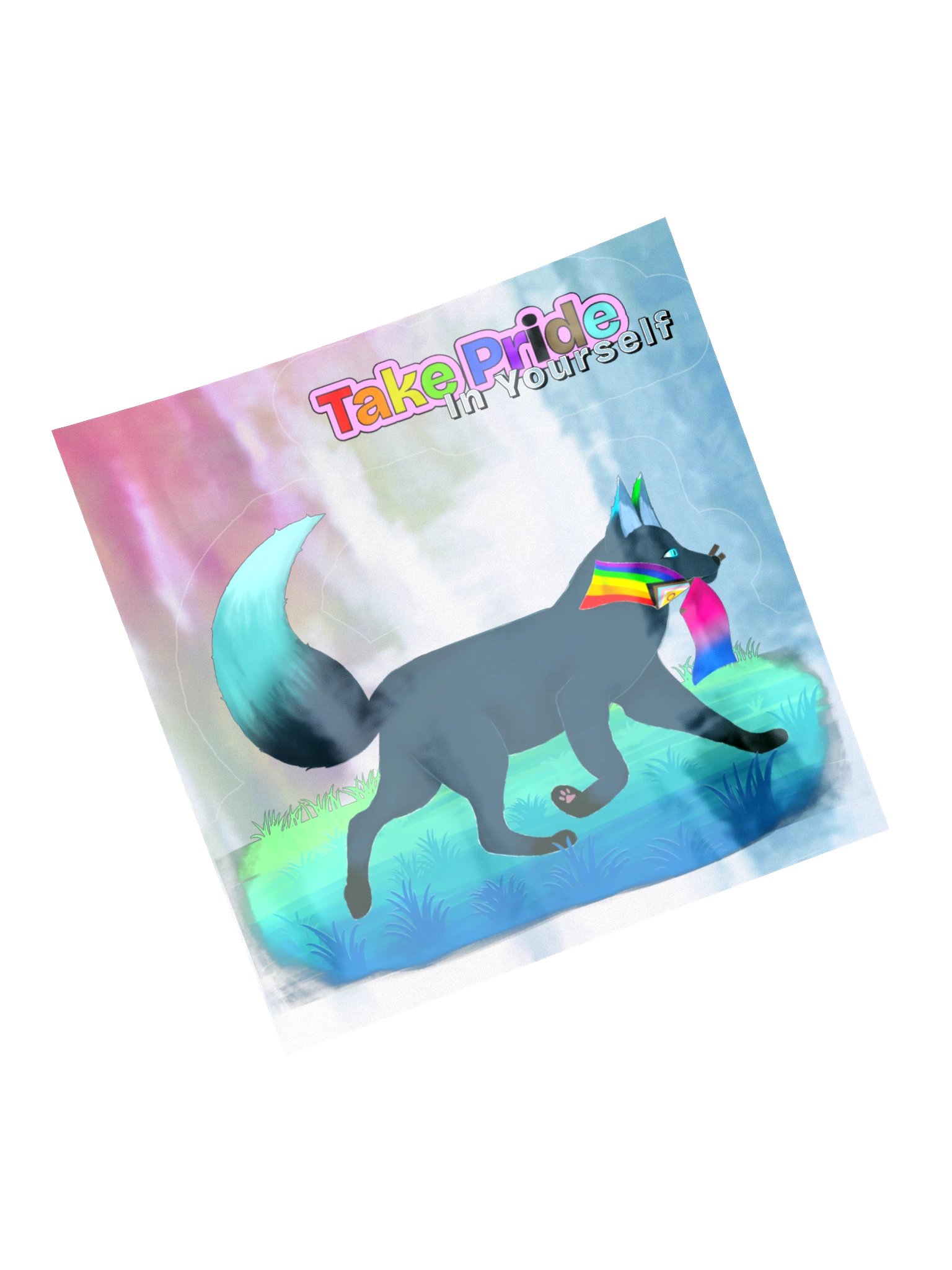 Both Flags - Take Pride In Yourself 2pc. HoloSticker product image (14)