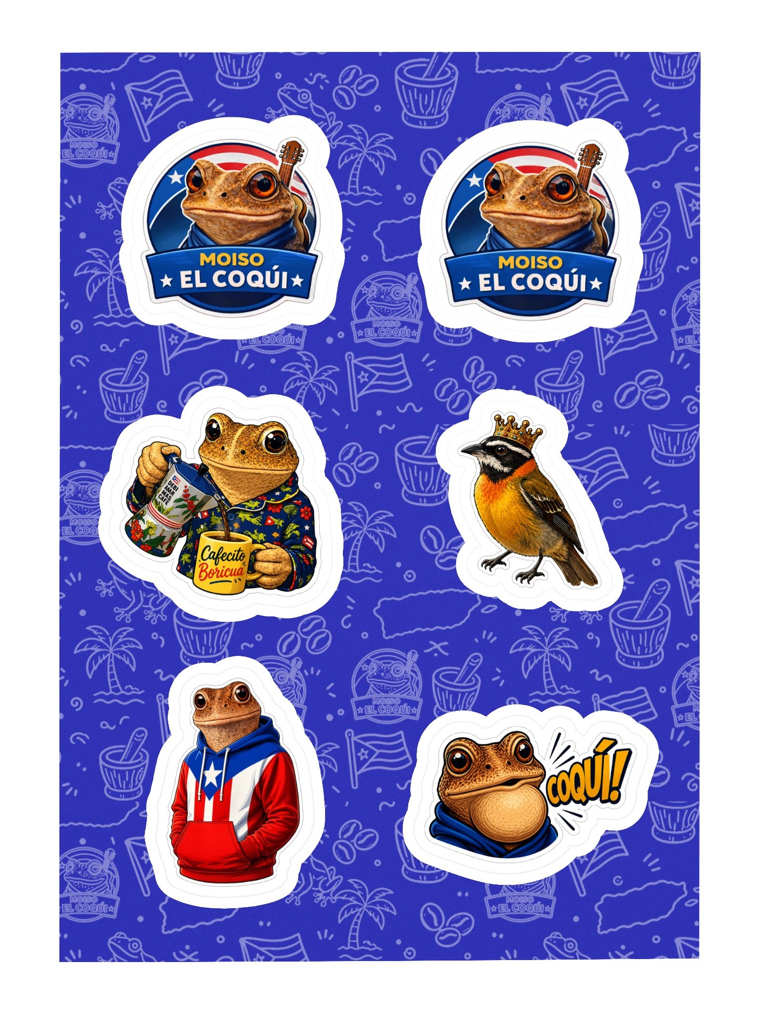 Moiso El Coqui Stickers 🐸 🇵🇷 product image (1)