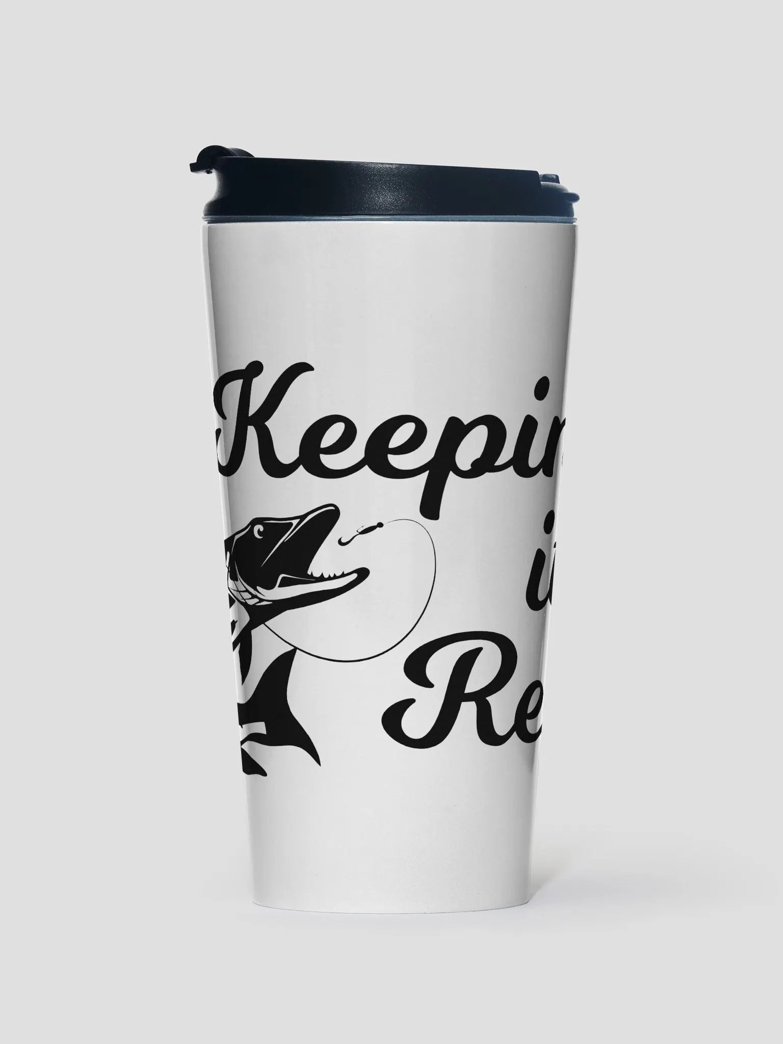 Stealthy Stainless: Fishing Travel Mug product image (1)