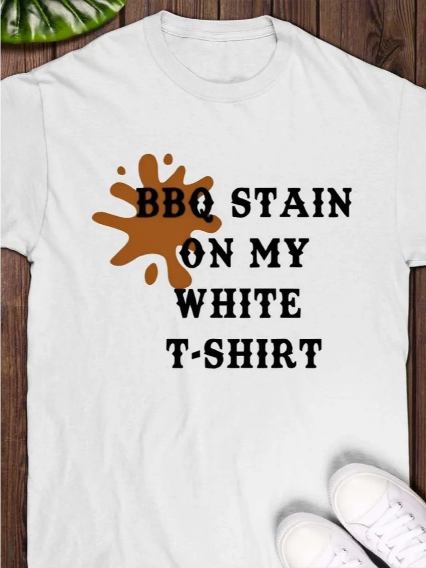 BBQ Stain On My White T-shirt product image (1)