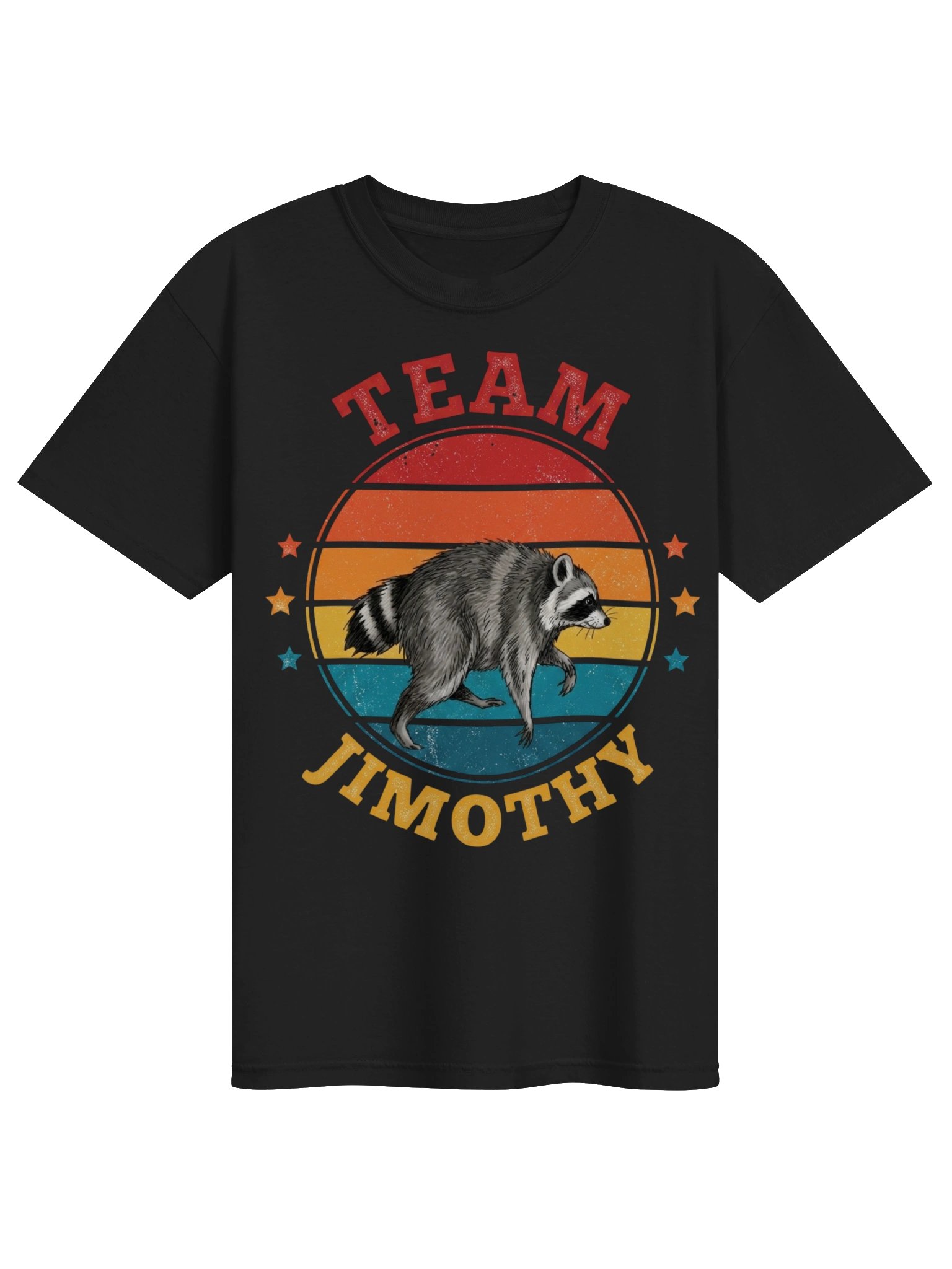 Team Jimothy Short Spine Raccoon T-Shirt — Vintage Graphic Tee product image (3)