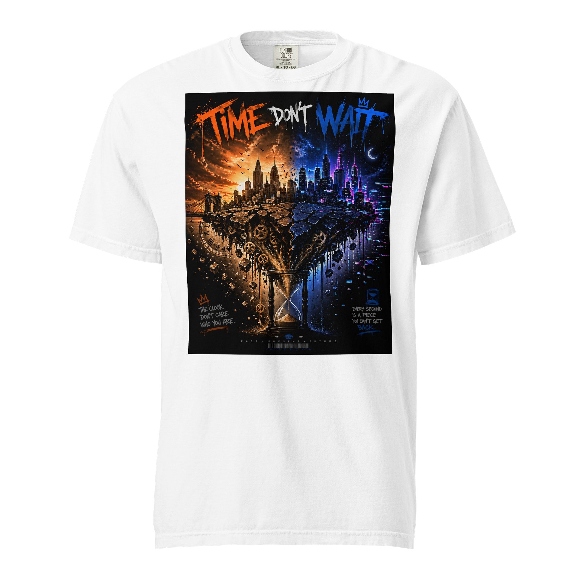 TIME DON'T WAIT — Split-World Graffiti Tee product image (1)