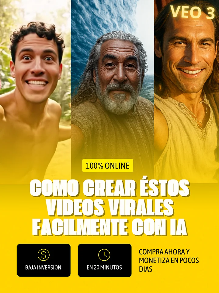 Cómo Crear Videos VIRALES GRATIS con Dialogos y monetizar contenido en YouTube o Tiktok product image (1)