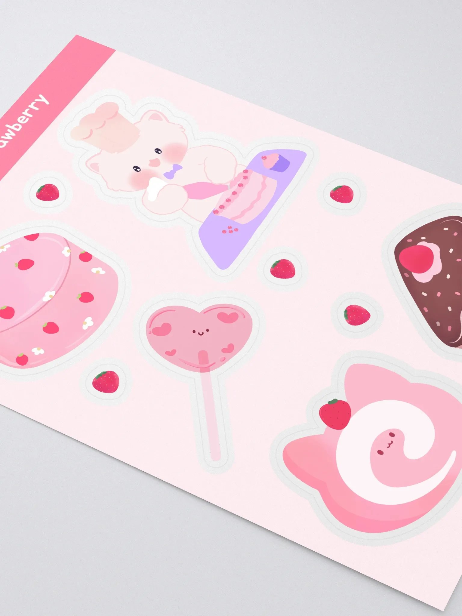 Berry Berry Strawberry Sticker Sheet product image (2)