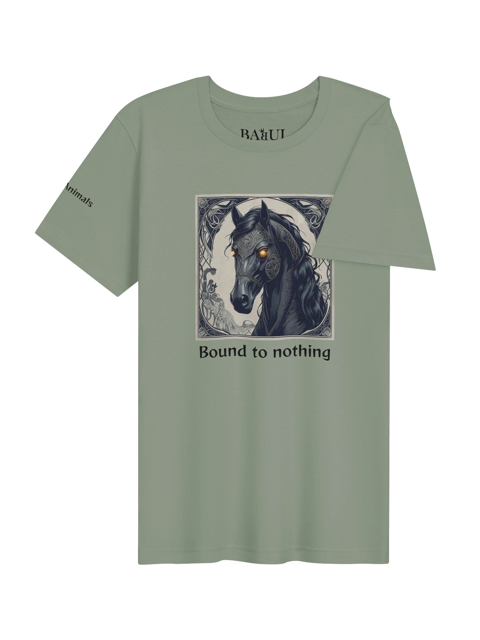 HORSE – Bound to nothing - Magic Animals T-Shirt - (front graphic) product image (5)