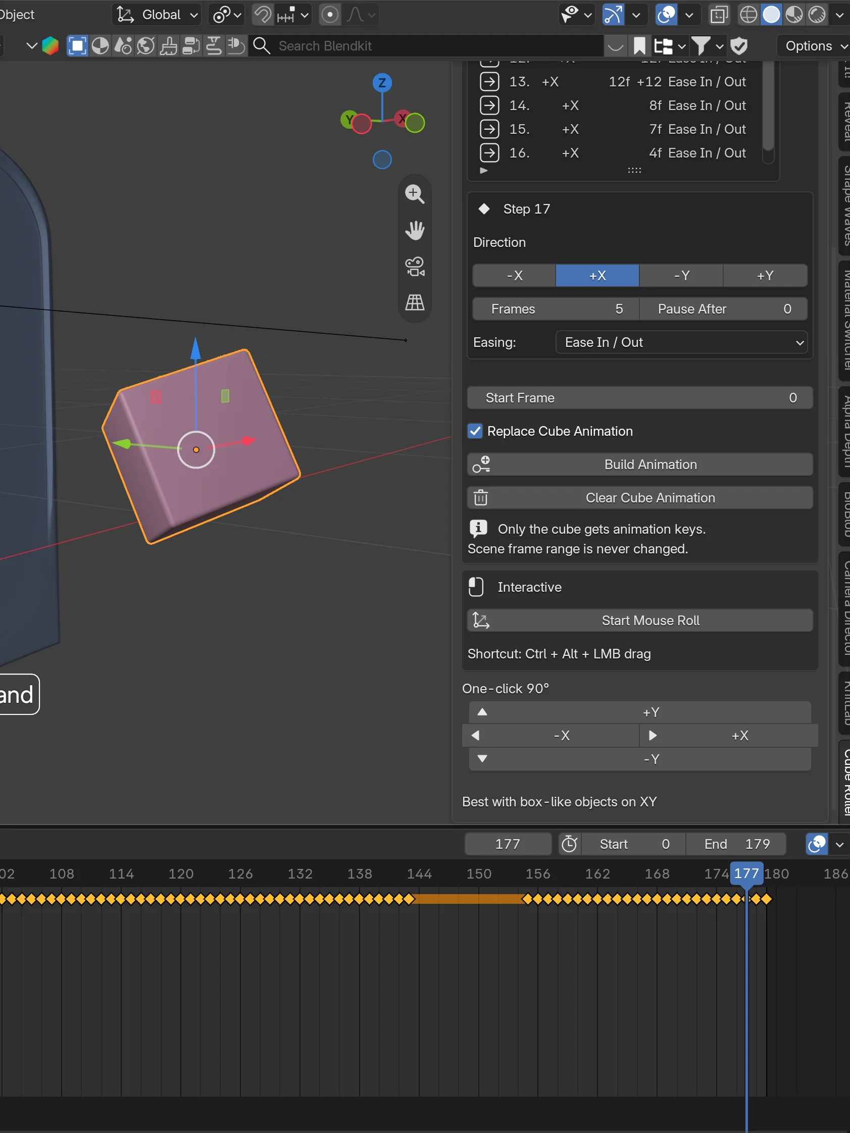Cube Roller – Blender 3D Add-On product image (3)