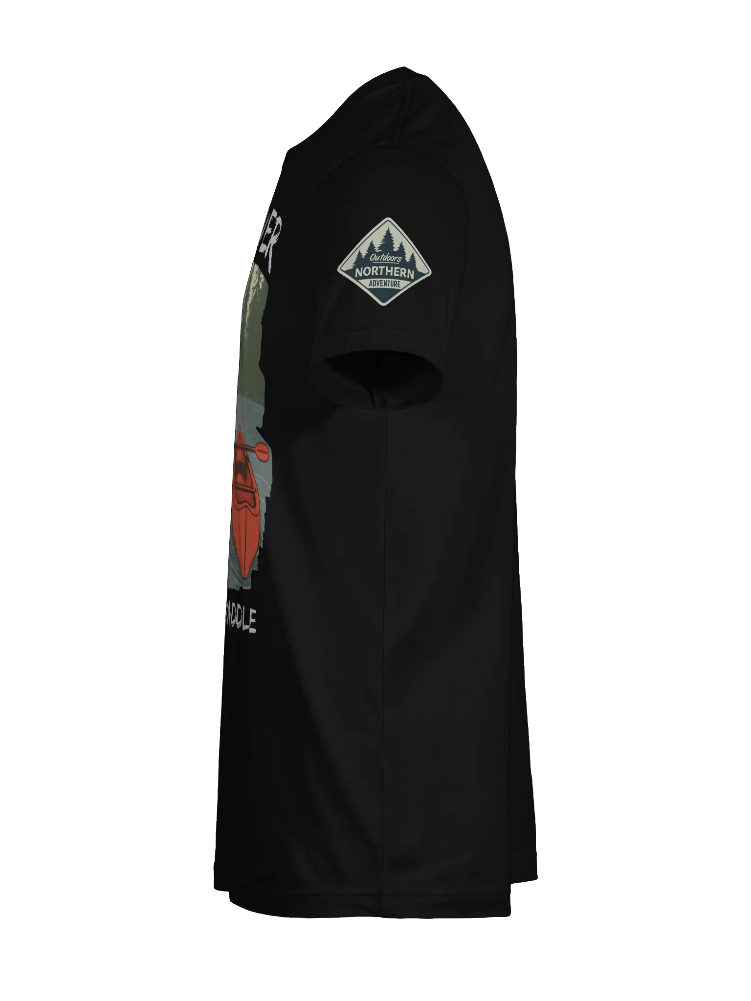 Same River, Different Paddle – Outdoorsy Couples Adventure T-Shirt product image (8)