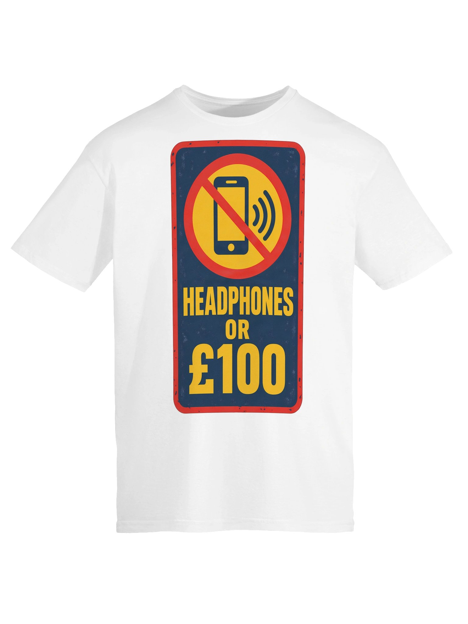 Headphones or £100 Bus Sign T-Shirt product image (5)