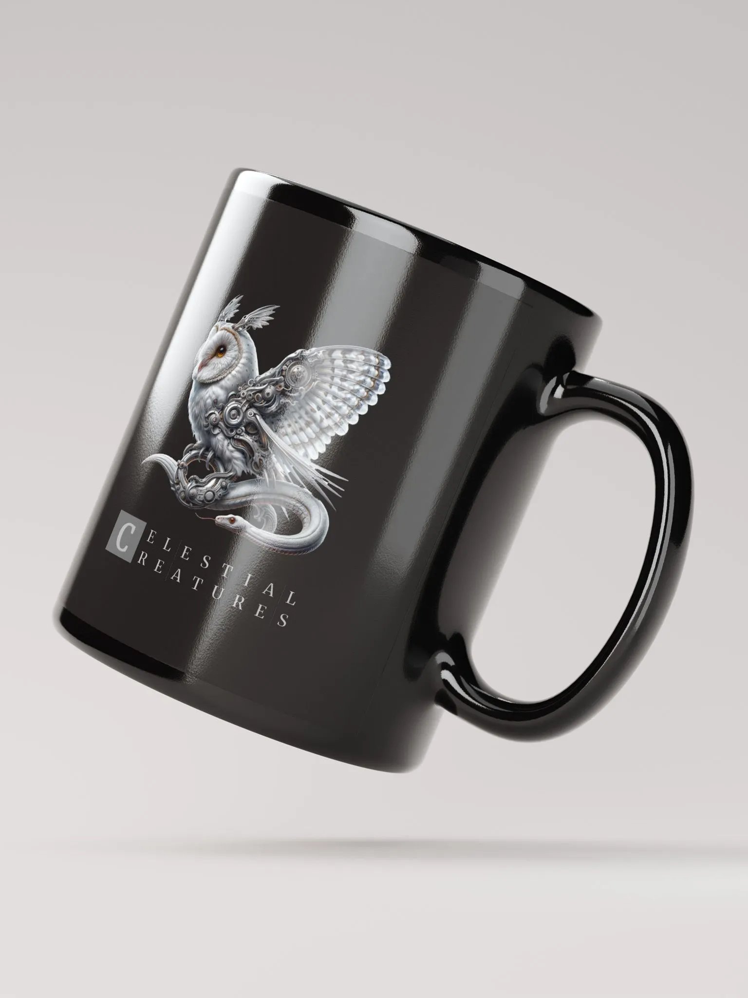 Celestial Creatures | Black Glossy Mug product image (3)