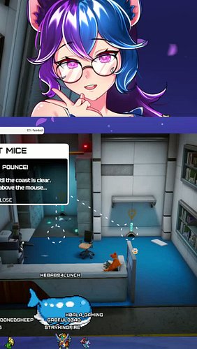 Gotta love the Devs for helpin while i cause chaos :3 | #midnight_blue232 on #Twitch @abandonedsheepdev