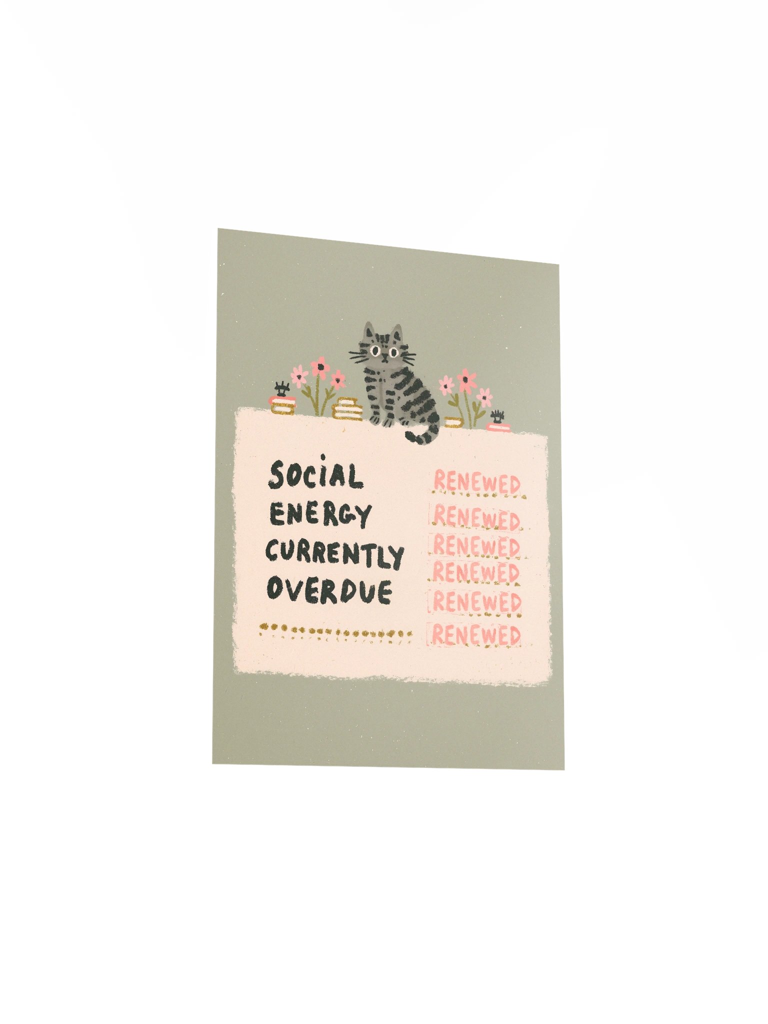 Social Energy Overdue Cat Poster product image (20)