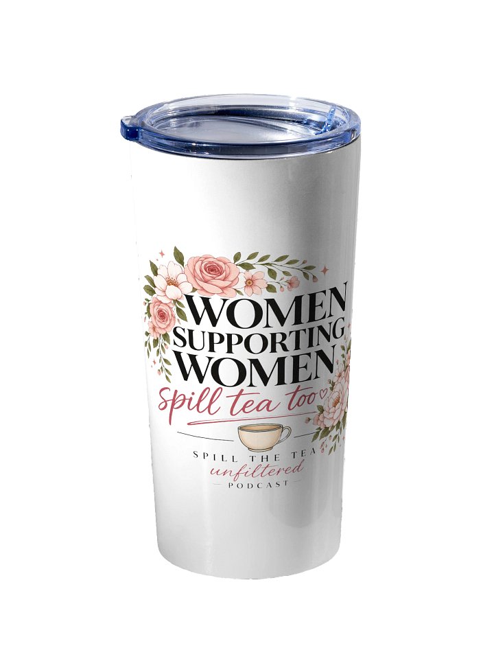 Spill the Tea Unfiltered Floral Tumbler product image (2)