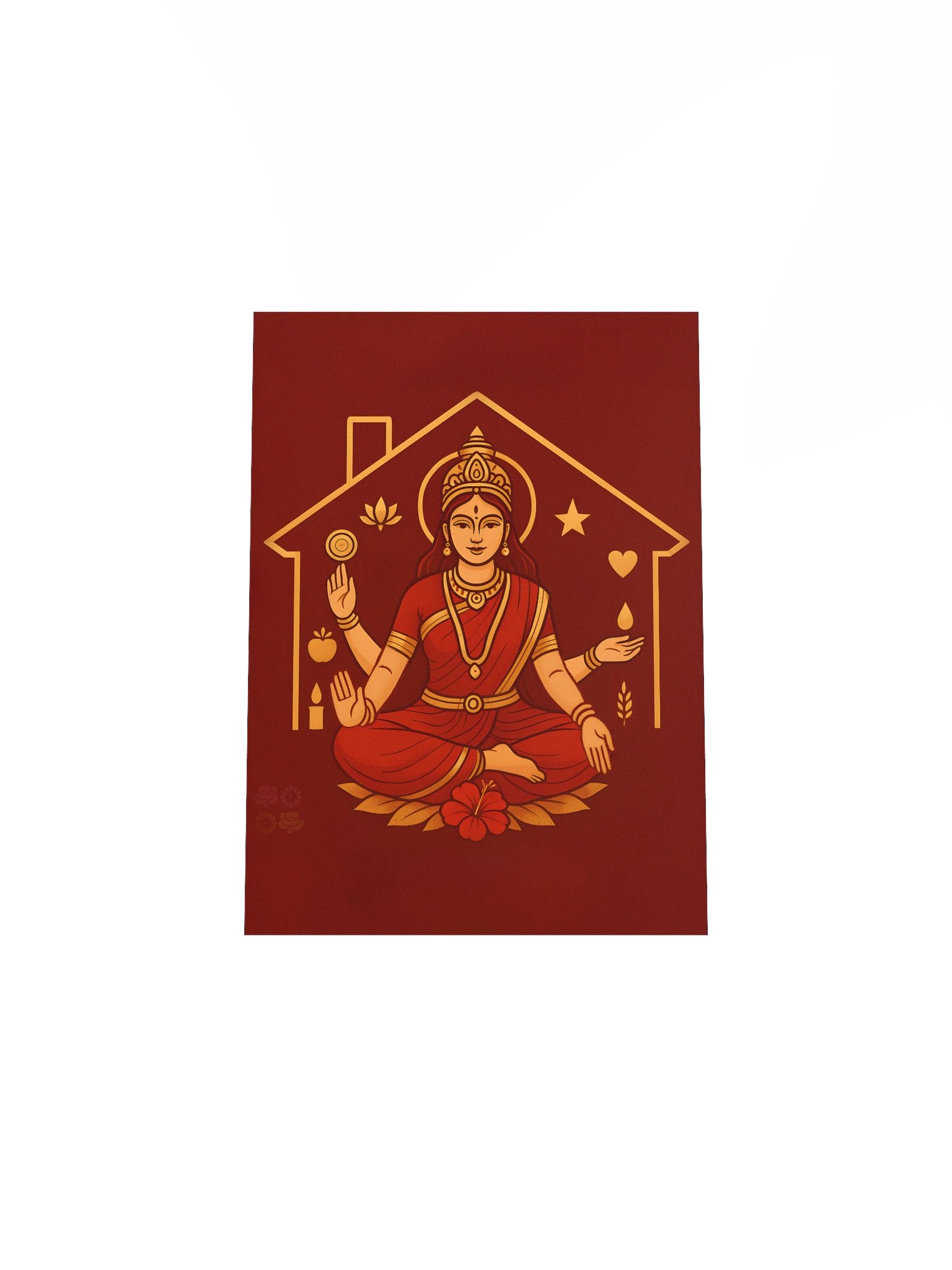 Happy Home with Ashta Lakshmi, Goddess Ritual Mini-Poster product image (4)