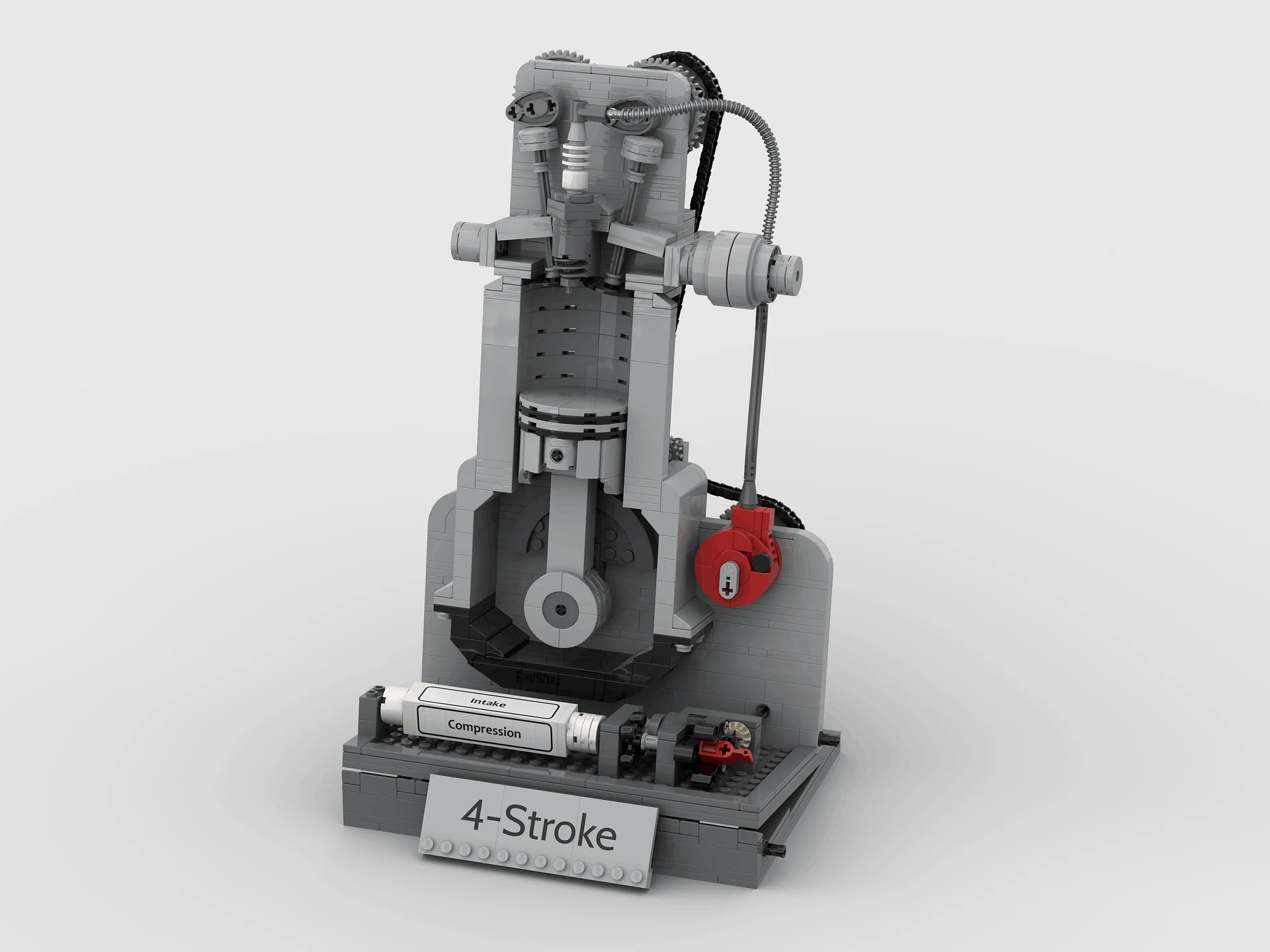 4-Stroke Modular Explainer Engine MOC Instructions product image (5)